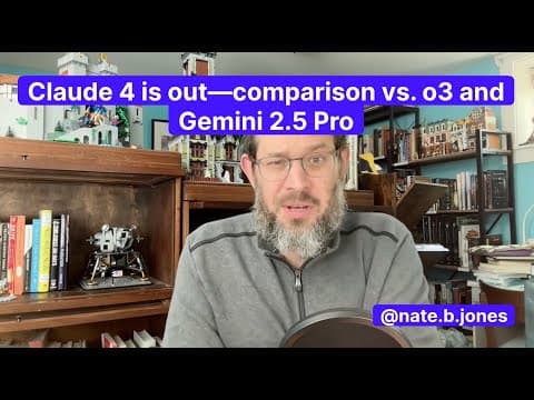 Claude 4 is out—comparison vs. o3 and Gemini 2.5 pro thumbnail