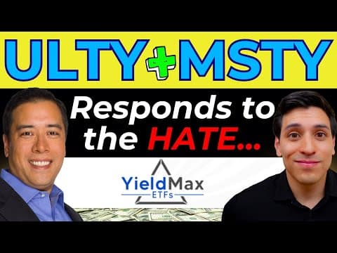 YieldMax Responds to HATE on ULTY & MSTY (Are Investors SELLING these Weekly Dividend ETFs?!) thumbnail