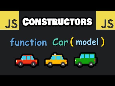 JavaScript CONSTRUCTORS in 5 minutes! 🛠 thumbnail