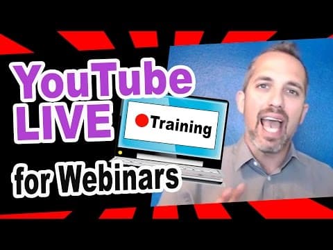 How to use YouTube LIVE for Webinars FULL TUTORIAL (video marketing) thumbnail