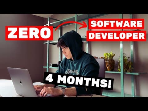 How I Learned to Code in 4 Months & Got a Job! (No CS Degree, No Bootcamp) thumbnail