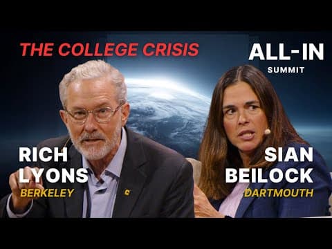 The College Crisis: Heads of Dartmouth & Berkeley Debate the Decline of US Universities thumbnail