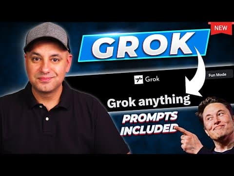 Grok AI in Here - New ChatGPT Competitor from Elon Musk thumbnail