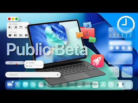 iPadOS 26 Just Turned the iPad Into a MacBook (Almost) | iPadOS 26 Public Beta 1 thumbnail