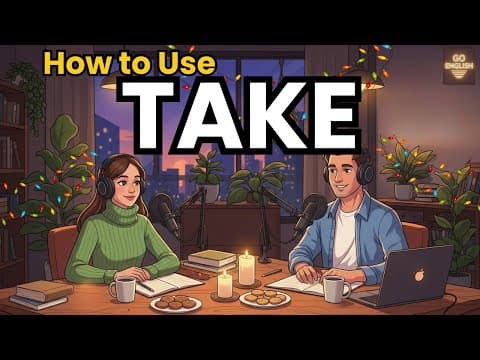 Learn English with Real Conversations Podcast | How to Use TAKE in English thumbnail