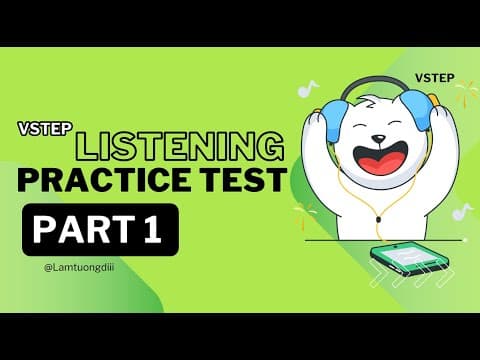TEST 9 PART 1 - LUYỆN TẬP VÀ THỰC HÀNH LISTENING - TỰ HỌC VSTEP thumbnail
