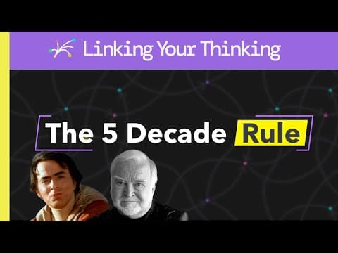 What Is the Five Decade Rule for Learning from Ideas? thumbnail