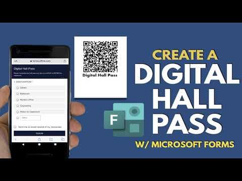 How to Create a Digital Hall Pass with Microsoft Forms thumbnail