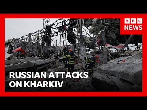 Russian strikes on Ukraine kill four and leave people with no power | BBC News thumbnail