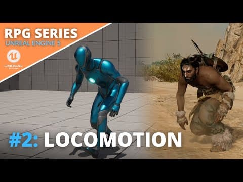 Unreal Engine 5 RPG Tutorial Series - #2: Locomotion - Blendspace, Crouching and Procedural Leaning! thumbnail