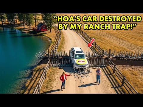 HOA Karen Kept Driving Through My Ranch Gate — So I Set a Trap They Never Saw Coming thumbnail