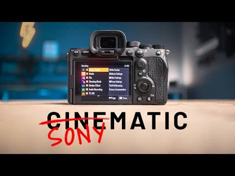 Best SONY Camera SETTINGS for Cinematic Video | A7IV / A7III / FX3 / A7S III thumbnail