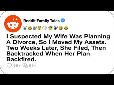I Suspected My Wife Was Planning A Divorce, So I Moved My Assets. Two Weeks Later....-Reddit Family thumbnail
