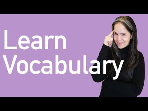 VOCABULARY: Exactly How to Learn Vocabulary for Conversation thumbnail