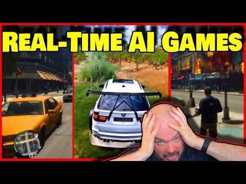 AI Creates Videogames In Real-Time 🤯 | MIRAGE by ex-Google ex-NVIDIA ex-SEGA ex-Microsoft Engineers thumbnail