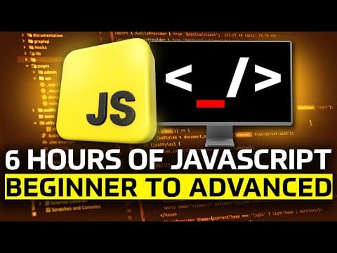 6 Hours of JavaScript Projects - From Beginner to Advanced thumbnail