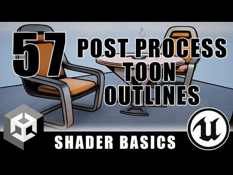 Post Process Cartoon Outlines - Shader Graph Basics - Episode 57 thumbnail