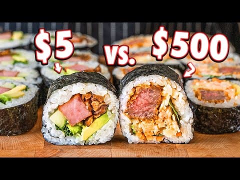 $5 Sushi Rolls Vs. $500 Sushi Rolls thumbnail