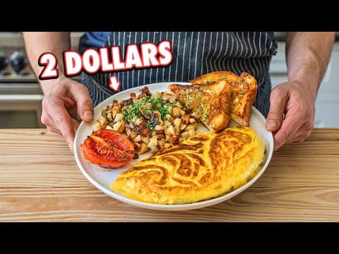 2 Dollar Gourmet Omelet Breakfast | But Cheaper thumbnail