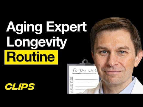 World Leading Aging Experts Anti Aging Routine w/ David Sinclair thumbnail