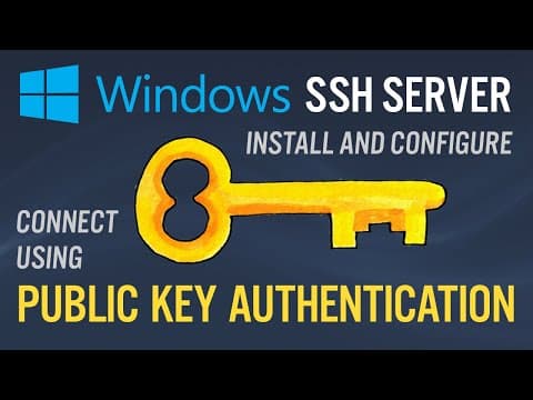 SSH To Windows Using Public Key thumbnail