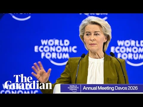 Ursula von der Leyen gives a special address at WEF – watch live thumbnail