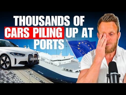 Ships Stuck with thousands of Cars! Euro Carmakers in Crisis Over Tariffs thumbnail