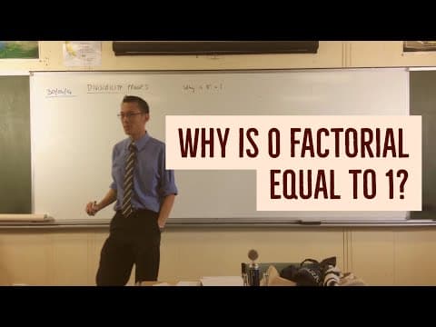 Why is 0! = 1? thumbnail