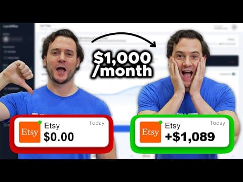 $1K/mo on Etsy is EASIER Than You Think! (Copy Me) thumbnail