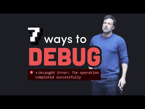 How Can I Debug My Code Effectively? thumbnail