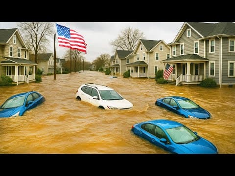 New Jersey Underwater! INSANE Flash Floods Turn Streets into Raging Rivers — Vehicles Swept Away thumbnail