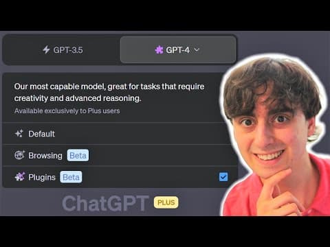 How to Use ChatGPT's New Web Browsing and Plugins Feature thumbnail