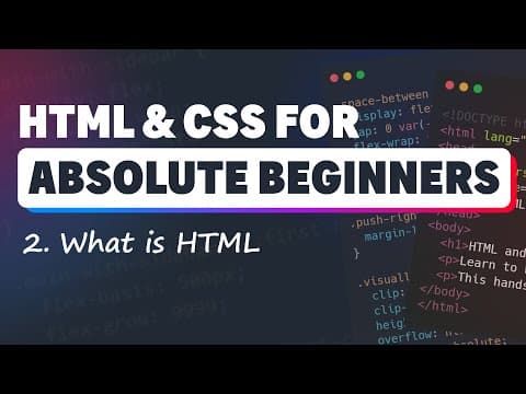 HTML & CSS for Absolute Beginners: What is HTML? thumbnail