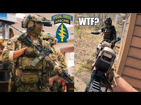 U.S. Army Special Forces Soldier Tries Airsoft & Nearly Dies From Cringe - Part 2 thumbnail