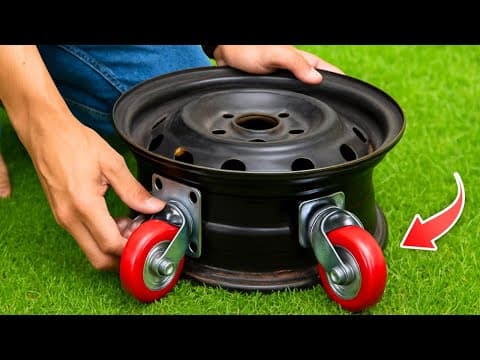 65-Years-Old Mechanic Taught Me This! Easy Way To Make Thousands Of Dollars From Old Car Wheel! thumbnail