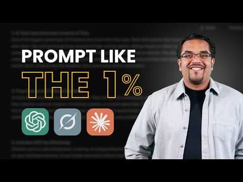 MASTER Prompt Engineering In 10 Minutes - Complete Guide 2025! (ChatGPT, Claude, Grok) thumbnail