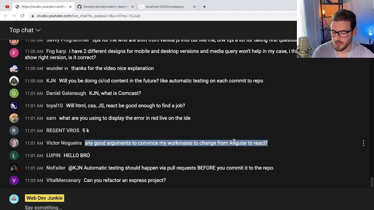 YouTube video player