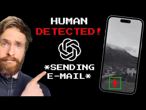 Iphone + GPT-4 Vision API =  Autonomous Security Cam System thumbnail
