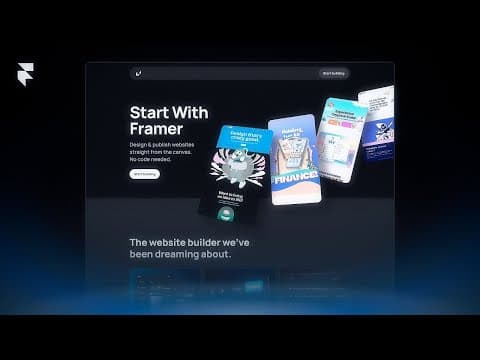 framer tutorial: building a site from scratch thumbnail