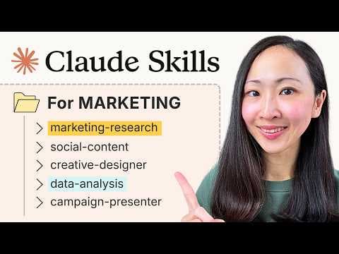Claude Skills: Build Your First AI Marketing Team in 16 Minutes (Claude Code) thumbnail