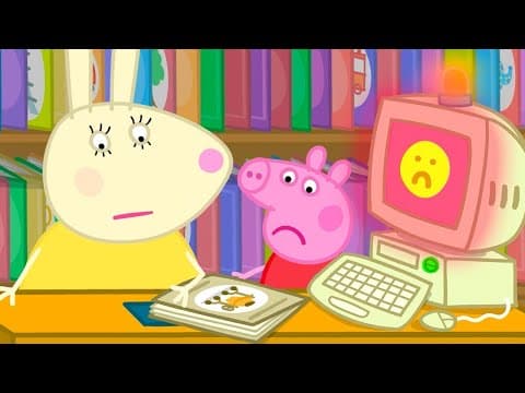 Returning Books To The Library! 📚 | Peppa Pig Official Full Episodes thumbnail