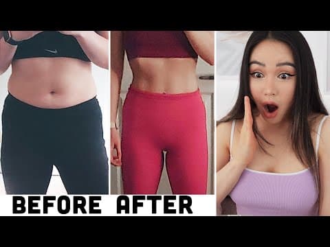Realistic Before After Results & Fitness Journeys | #ChloeTingChallenge thumbnail