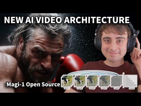 Open Source AI Video BEAST! Magi -1 Autoregressive AI Video Gen thumbnail