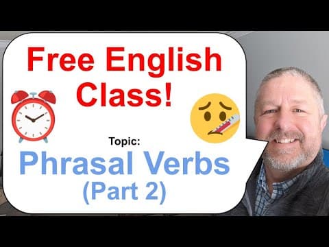 Phrasal Verbs Part 2! Let's Learn English! ⏰🤒🔭 thumbnail