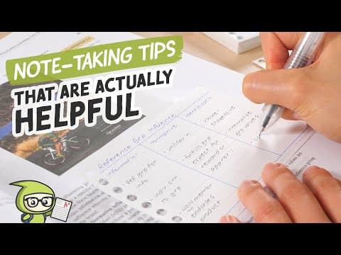 Note-Taking Tips That Are Actually Helpful 📝 thumbnail