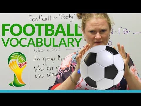 Learn English: FOOTBALL Vocabulary thumbnail
