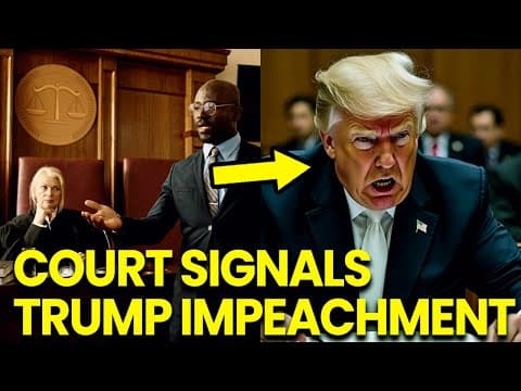 Trump SCREAMS as Court SIGNALS Impeachment DC in PANIC thumbnail