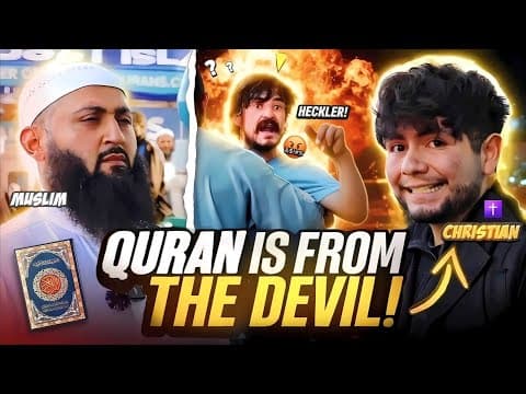 🤯✝️🔥HEATED DEBATE‼️Overconfident Christian Attacks the Qur’an.. INSTANTLY HUMBLED! thumbnail