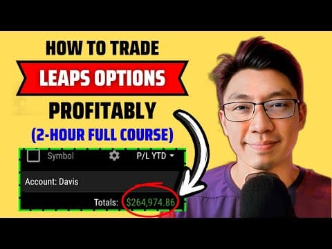 (Full Course) How to Be PROFITABLE Trading LEAPS Options As A Beginner thumbnail