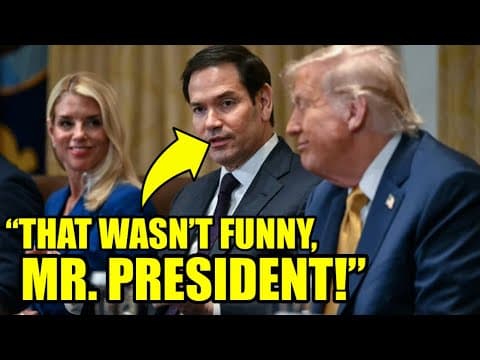 Trump Just HUMILIATED Rubio In Front Of His ENTIRE Cabinet🚨 thumbnail